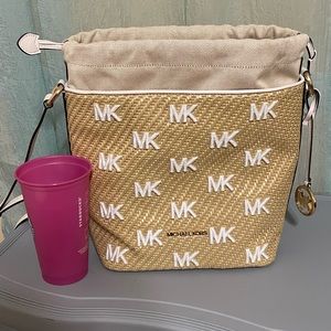 Michael Kors woven purse. Never used.